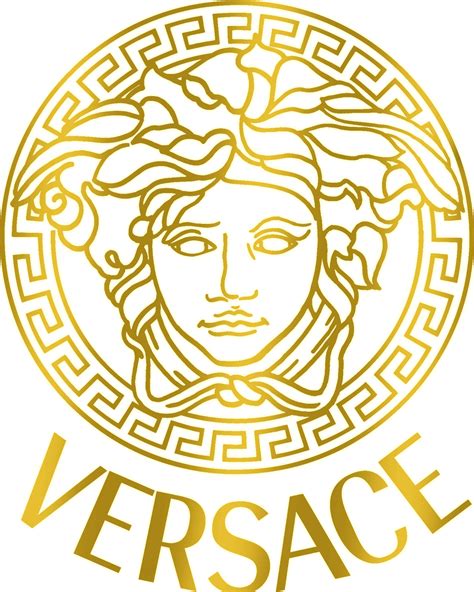 versace gold metal logo badge|versace logo gold transparent.